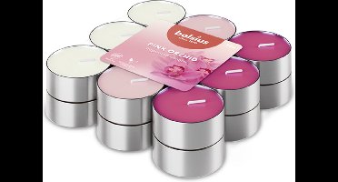 144 stuks Bolsius orchid - orchidee geurtheelichtjes (3 uur)