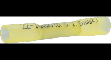 Cimco geïsoleerde stootverbinder met krimpisolatie geel 4-6mm per 50 stuks (180346)