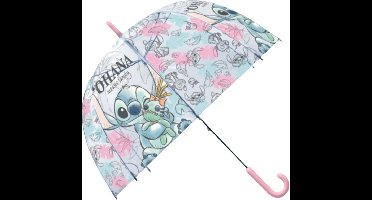 Disney Lilo & Stitch Transparante Paraplu 46 CM - ''Ohana''