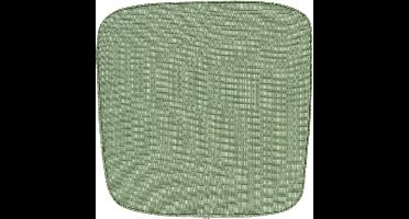 Unique Living - Wickerstoelkussen Bliss outdoor Forest Green -46x47x4cm