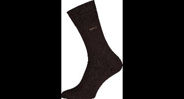BOSS George uni (1-pack) - herensokken katoen - donkerbruin