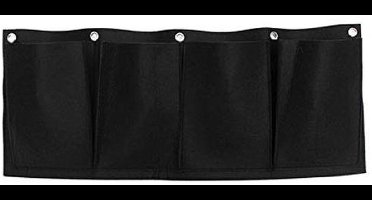 New Age Devi - Verticale Tuin met 4 Vakken - Hangende Plantenzak - Plantenhanger - Verticaal Tuinieren - Plantentuin - Moestuin - Kruidentuin - Kruiden - Duurzaam Vilt