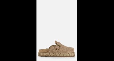 Warmbat Warrego Slippers beige Suede - Maat 39