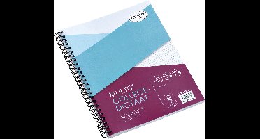 Collegeblk multo a5 rt 5mm 17g 80 pag 80gr wit | 10 stuks
