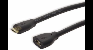 LogiLink CU0121 USB-kabel 1 m USB 2.0 Micro-USB B Zwart