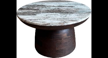 Old Inn - Salontafel Marmer Walnoot 80cm