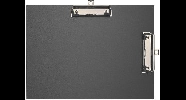 Exacompta 10x Klemplaat in gecoat papier - dubbele klem - 23x32cm voor A4 - Zwart - 18271E