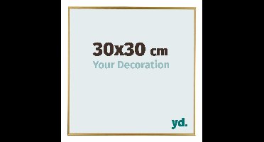Your Decoration - Fotolijst 30x30 cm - Kunststof - Goud - Evry