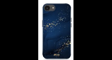 Mio by Mobilize Hoesje geschikt voor Apple iPhone 16e MagSafe Telefoonhoesje Hardcase | Mio by Mobilize Backcover | Geschikt voor MagSafe | Geschikt voor Draadloos Opladen met Magnetische Ring | Geschikt voor MagSafe Case - Midnight Sparkle | Blauw
