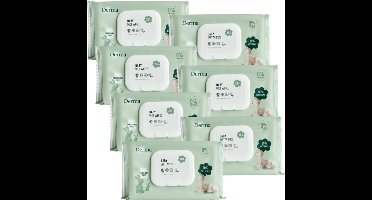 Derma Eco Baby - Billendoekjes - 7 x 64 stuks - Parfumvrij - Hypoallergeen - Gevoelige Huid