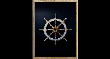 Muurposter In Houten Lijst Navigationele Elegantie 70X100 Cm