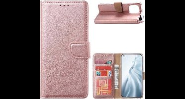 LuxeBass Hoesje geschikt voor RealMe C11 Boekhoesje Rosegoud - telefoonhoes - gsm hoes - telefoonhoesjes