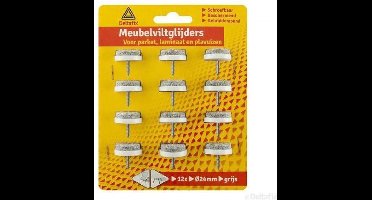 Meubelviltglijders grijs 24mm