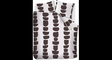 Vtwonen Moons dekbedovertrek - Lits-jumeaux - 240x200/220 cm - Bruin