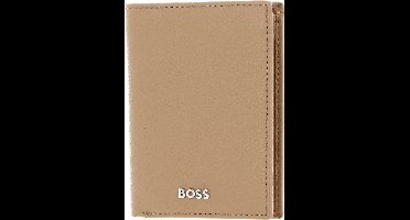 HUGO BOSS Leren Kaarthoes Classic Grained Card Case Camel Lichtbruin