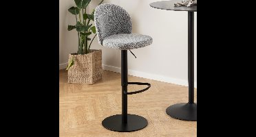 Sohome Draaibare Barkruk Knox - Grijs (zithoogte 55-80cm)