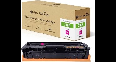 G&G Toner vervangt HP 216A Compatibel Magenta 850 bladzijden Reborn remanufactured 21292