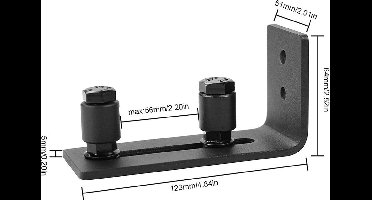 *** Complete schuifdeursysteem met verstelbare vloergeleider, rolgeleider en beslag - Geniet van soepele schuifdeurbewegingen met de Heble® deurgeleider en vloergeleider met wiel ***