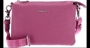 MANDARINA DUCK Leren schoudertas Mellow Leather Crossbody Bag Red Violet paars