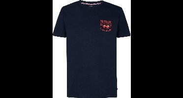 Petrol Industries - Heren Backprint T-shirt Beachbay - Blauw - Maat XL