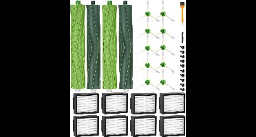 iRobot Roomba Accessoires Kit - Hoofdborstels, Filters en Zijborstels - 21 Stuks - Rubber