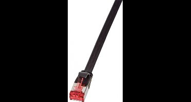 LogiLink CF2053S RJ45 Netwerkkabel, patchkabel CAT 6 U/FTP 2.00 m Zwart Vergulde steekcontacten 1 stuk(s)