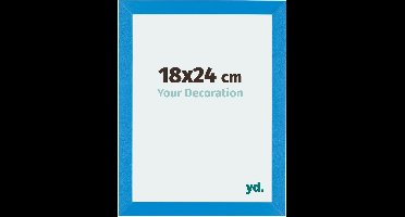 Your Decoration - Fotolijst 18x24 cm - MDF - Helder Blauw - Mura