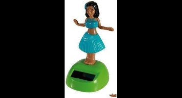 Out of the Blue danseresje Hula girl op zonne energie - Blauw