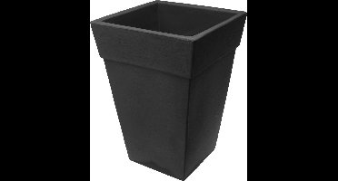 Bloempot vierkant antraciet