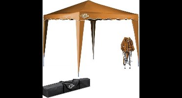 Casaria Vouwpaviljoen. party tent  Capri - Popup lichtbruin 3x3m