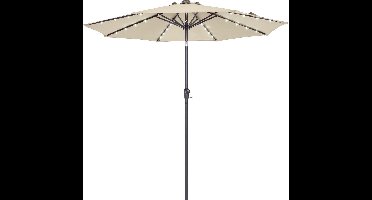 Kingsleeve Parasol Maïmi - LED Verlichting Kantelbaar 270cm - Crème