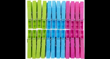 Benson Plastic Wasknijpers - 24 delig