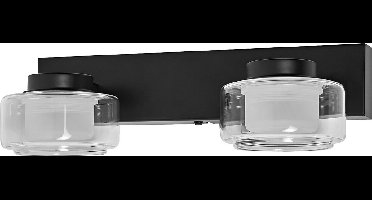 LEDVANCE ORBIS Flame wand- en plafondlamp met LED, zwart, 11W, 700lm, 3000/4000K, kleurtemperatuur instelbaar via wandschakelaar (koud wit/warm wit), IP44 bescherming tegen vreemde voorwerpen en spatwater