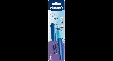 Pelikan Twist - vulpen - Deep Blue M + 2x standaard inktpatroon