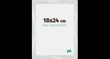 Your Decoration - Fotolijst 18x24 cm - MDF - Zilver Glanzend Vintage - Mura