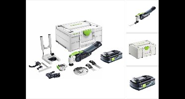 Festool VECTURO OSC 18 E-Basic Set accu-oscillator 18 V Starlock Max Brushless + 1x accu 4.0 Ah + 7-delige toebehorenset + systainer - zonder oplader