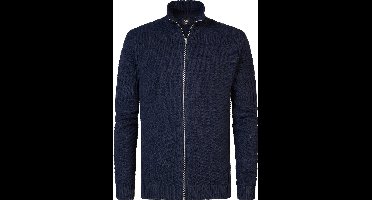 Petrol Industries - Heren Gebreid Vest Nunam - Blauw - Maat S