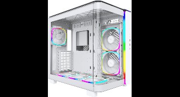 MONTECH KING 95 PRO Tempered Glass ARGB Midi-tower PC-behuizing Wit