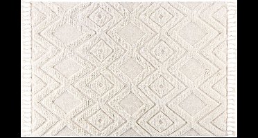 Dahlia vloerkleed 300x200cm wit.