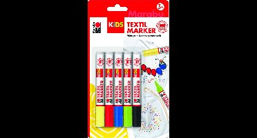 Marabu textielmarkers Kids 5 stuks assorti