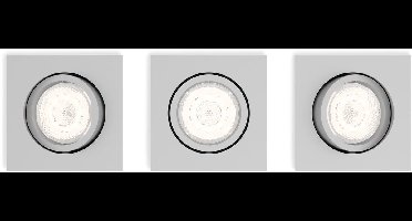 Philips Casement - Inbouwspot - 3 Lichtpunten - grijs - 3 x 500lm