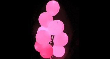 led ballonnen roze.
