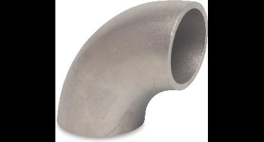 Mega Lasbocht 90° RVS 316 48,3 mm x 48,3 mm x 2,0 mm stomplas