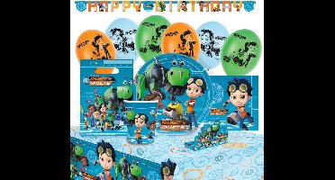 Amscan Feestpakket Rusty Rivets Blauw/groen 56-delig