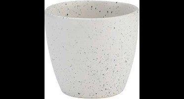 Cosy&Trendy Punto beker zonder oor wit 24cl D9xh8,2cm set/6