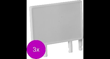 Fauna Klepje Voor Voorfront - Vogel - Voerbak- Drinkbak - 3 x Wit per stuk