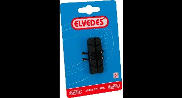 Elvedes Remblokrubbers V-brake 55 X 11,5 Mm Zwart 2 Stuks