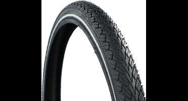Dresco Buitenband Street - Bandenmaat 24 x 1.75 – ETRTO maat 47-507 - Veilige reflectie - Optimale grip bij alle weersomstandigheden - Lage rolweerstand – Hoge lekbestendigheid - Optimale grip - Zwart