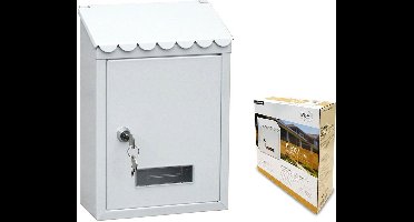 Brievenbus EDM Standard Staal Wit (21 x 6 x 30 cm)