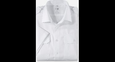 OLYMP Piloot modern fit wit korte mouw